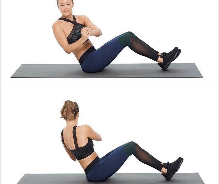 扭转坐姿以减轻两侧和腹部的重量